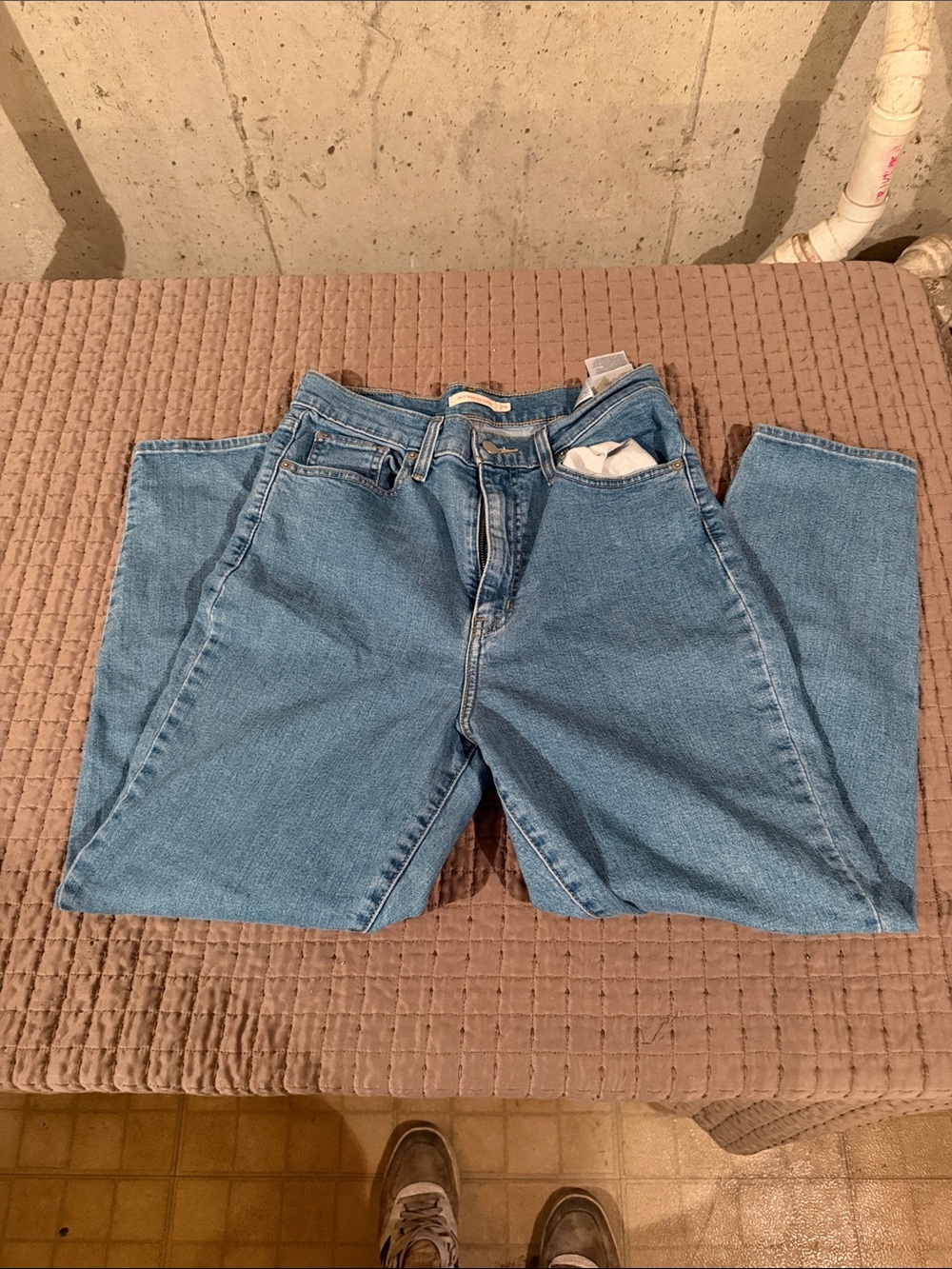 Light Blue Men's Straight-Leg Jeans